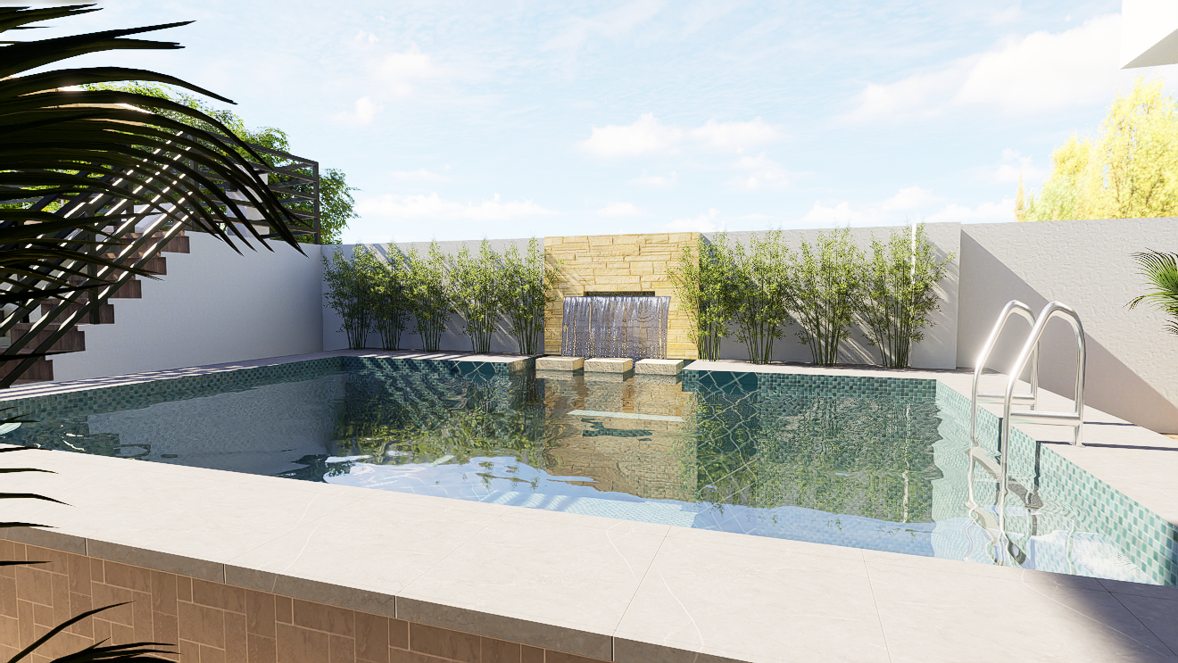 Villa dining and gathering space